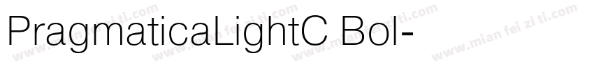 PragmaticaLightC Bol字体转换